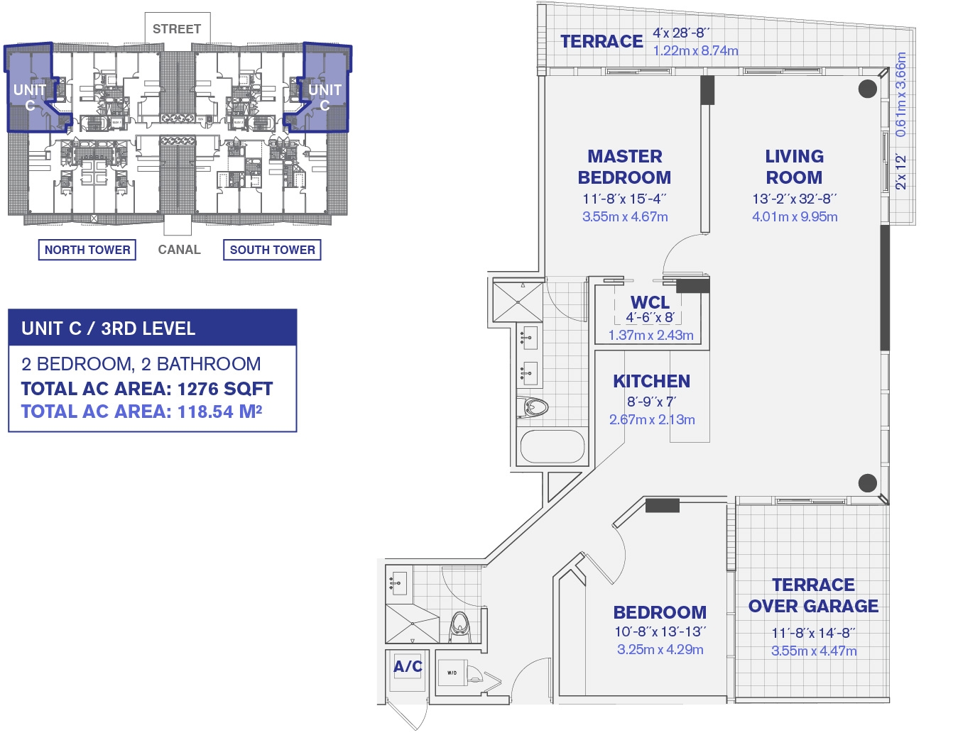 3rd Floor Unit C Floor Plan