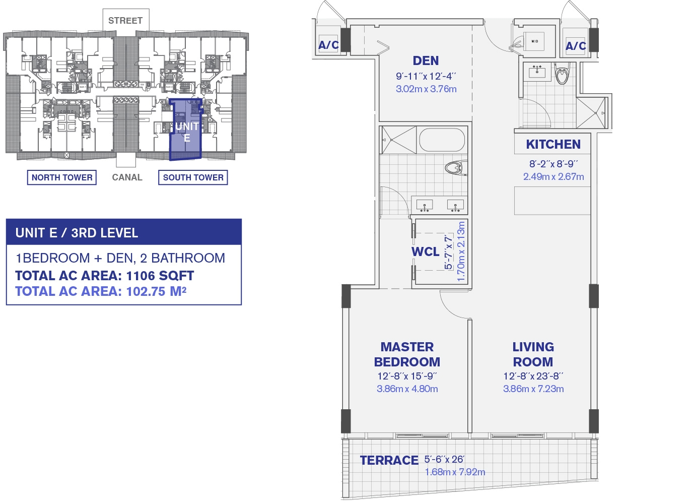 Kai at Bay Harbor 3rd Floor Unit E Floor plan
