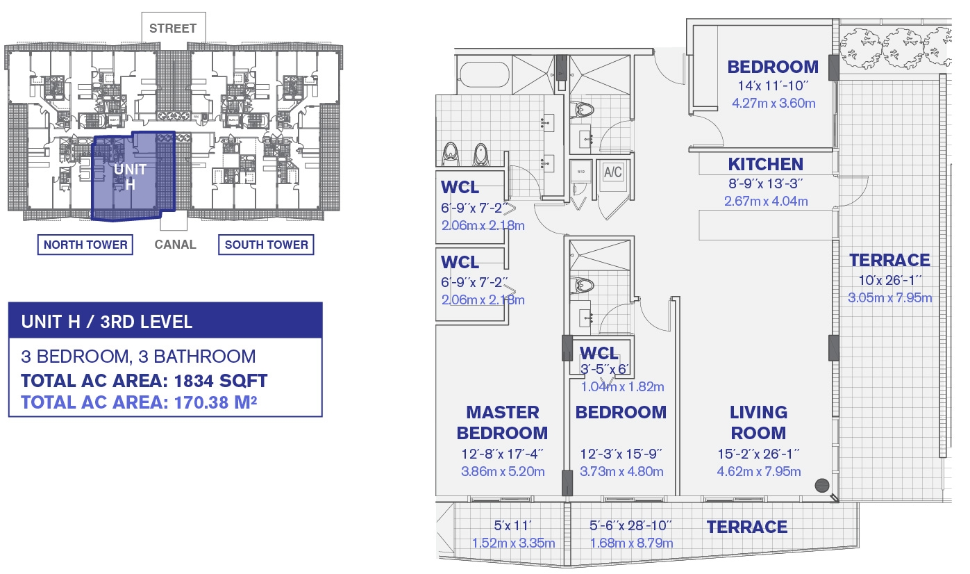 Kai at Bay Harbor 3rd Floor Unit H Floor Plan
