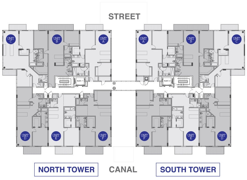 Kai at Bay Harbor 4th and 6th Floor layout