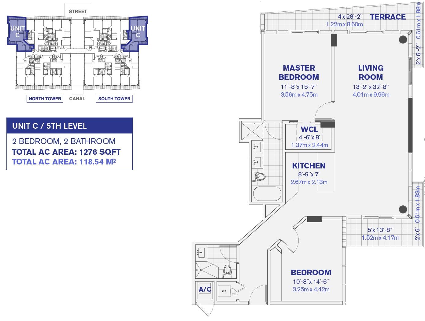 5th Floor Unit C Floor plan