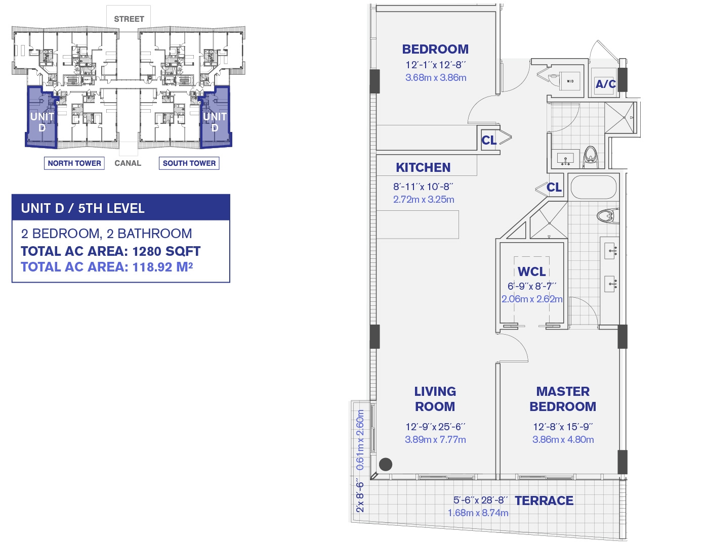 Kai at Bay Harbor 5th Floor D Unit Floor plan